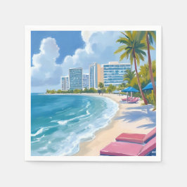 Südstrand Miami Florida Serviette