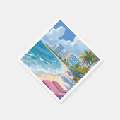 Südstrand Miami Florida Serviette (Ecke)