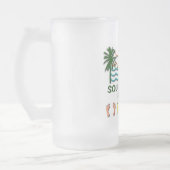 Südstrand Miami Mattglas Bierglas (Links)