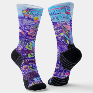 Südstrand Waikiki Abstract Socken