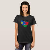 Südsudan Flag I Liebe Es liegt in der DNA Südsudan T-Shirt (Vorne ganz)