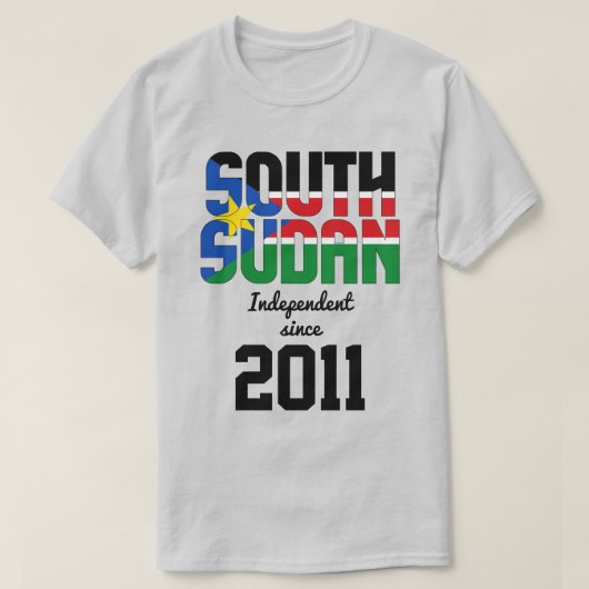 Südsudan Flag Independence Celebration T-Shirt (Design vorne)