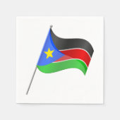 Südsudan Flag Papier Napkins Serviette (Vorderseite)