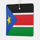 SÜDSUDAN-Flagge, Afrika, Keramikornament (Links)