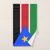 Südsudan-Flagge Badhandtuch Set (Handtuch)