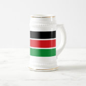 Südsudan-Flagge Bierglas (VorderseiteRechts)
