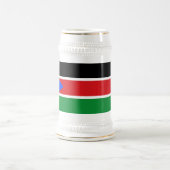 Südsudan-Flagge Bierglas (Mittel)