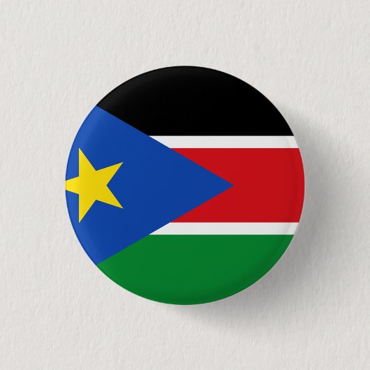 Südsudan-Flagge Button (Vorderseite)