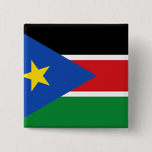 Südsudan-Flagge Button (Vorderseite)