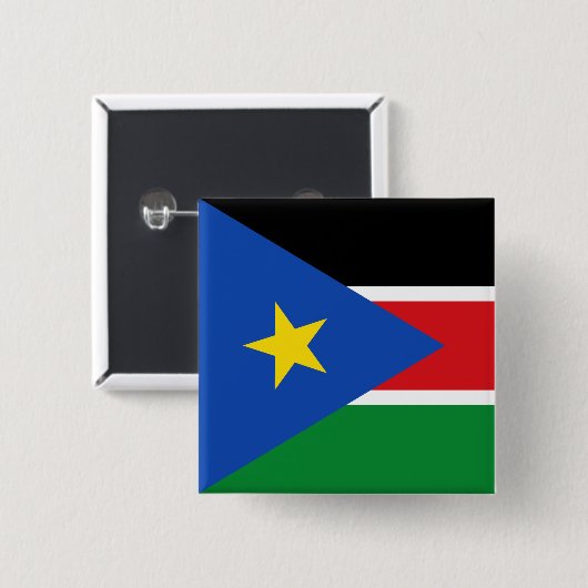 Südsudan-Flagge Button (Vorne & Hinten)