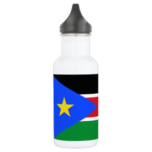 Südsudan-Flagge Edelstahlflasche