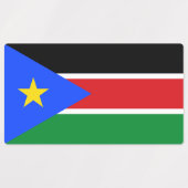 Südsudan-Flagge Etiketten (Design 1)