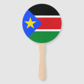 Südsudan-Flagge Fächer (Rückseite)
