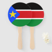 Südsudan-Flagge Fächer (Vorne und Hinten)
