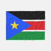 Südsudan-Flagge Fleecedecke (Vorderseite (Horizontal))