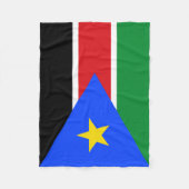 Südsudan-Flagge Fleecedecke (Vorderseite)