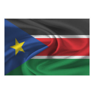 Südsudan-Flagge Fotodruck