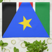 Südsudan-Flagge Geschirrtuch (Gefaltet)