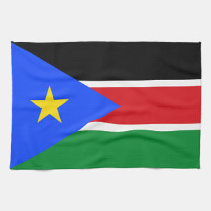 Südsudan-Flagge Geschirrtuch