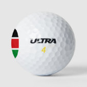 Südsudan-Flagge Golfball (Logo)