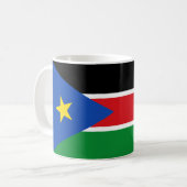 Südsudan-Flagge Kaffeetasse (Vorderseite Links)