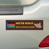 Südsudan-Flagge + Karten-Autoaufkleber Autoaufkleber (Auf Auto)