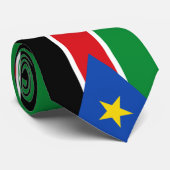 Südsudan-Flagge Krawatte (Gerollt)