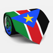 Südsudan-Flagge Krawatte (Gerollt)
