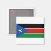 Südsudan-Flagge Magnet (Vorderseite/Rückseite)
