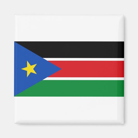 Südsudan-Flagge Magnet (Vorne)