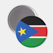 Südsudan-Flagge Magnet (Vorderseite/Rückseite)