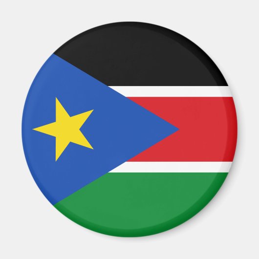 Südsudan-Flagge Magnet (Vorne)