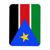 Südsudan-Flagge Magnet (Vertikal)