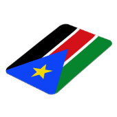 Südsudan-Flagge Magnet (Linke Seite)