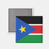 Südsudan-Flagge Magnet (Vorderseite/Rückseite)
