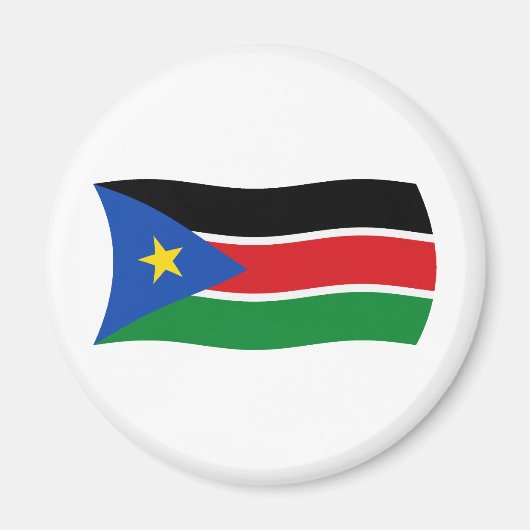 Südsudan-Flagge-Magnet Magnet (Vorne)