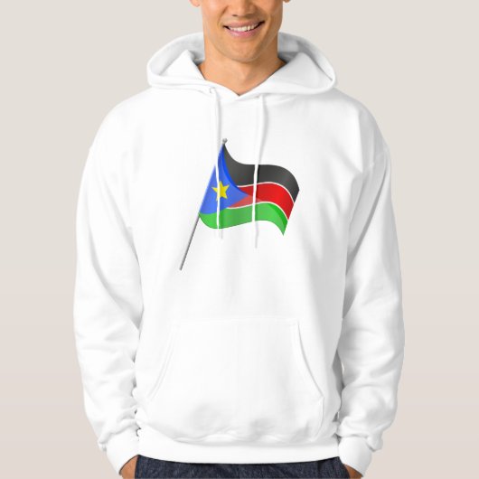 Südsudan-Flagge Mens Hoodie (Vorderseite)