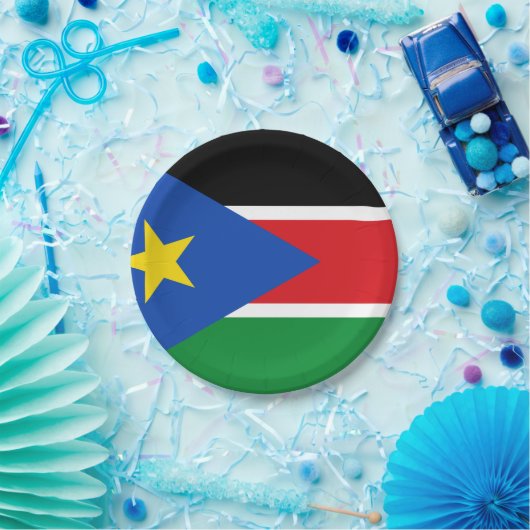 Südsudan-Flagge Pappteller (Party)