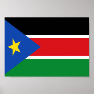 Südsudan-Flagge Poster