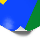 Südsudan-Flagge Poster (Ecke)