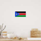 Südsudan-Flagge Poster (Küche)