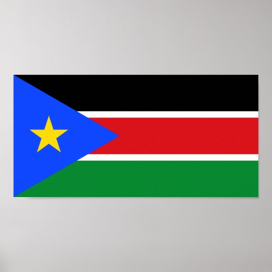 Südsudan-Flagge Poster (Vorne)