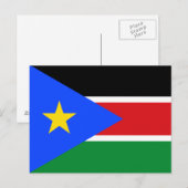 Südsudan-Flagge Postkarte (Vorne/Hinten)