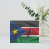 Südsudan-Flagge Postkarte (Stehend Vorderseite)