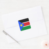 Südsudan-Flagge Quadratischer Aufkleber (Umschlag)