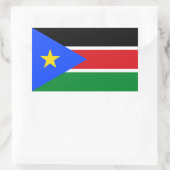 Südsudan-Flagge Rechteckiger Aufkleber (Tasche)