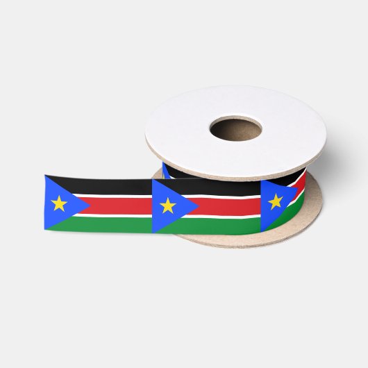 Südsudan-Flagge Satinband (Spule)