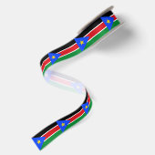 Südsudan-Flagge Satinband (Rückseite)