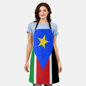 Südsudan-Flagge Schürze (Getragen)