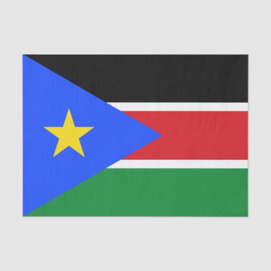 Südsudan-Flagge Seidenpapier (Vorderseite)